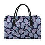 Boho Hamsa Pattern Print Leather Duffle Bag