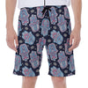 Boho Hamsa Pattern Print Men's Beach Shorts