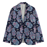 Boho Hamsa Pattern Print Men's Blazer