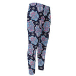 Boho Hamsa Pattern Print Men's Compression Pants