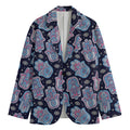 Boho Hamsa Pattern Print Men's Cotton Blazer
