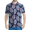 Boho Hamsa Pattern Print Men's Polo Shirt