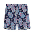 Boho Hamsa Pattern Print Men's Athletic Shorts