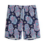 Boho Hamsa Pattern Print Men's Sports Shorts