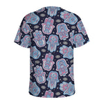 Boho Hamsa Pattern Print Men's Sports T-Shirt
