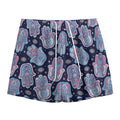 Boho Hamsa Pattern Print Mesh Shorts