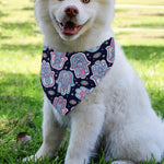 Boho Hamsa Pattern Print Over The Collar Dog Bandana