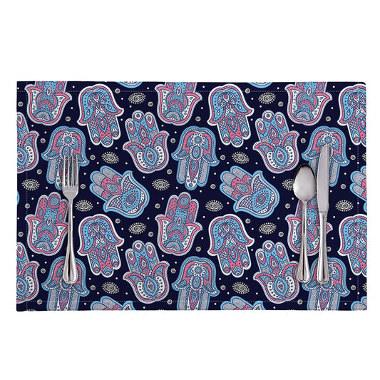 Boho Hamsa Pattern Print Placemat