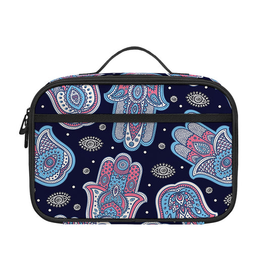 Boho Hamsa Pattern Print Portable Lunch Bag