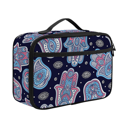 Boho Hamsa Pattern Print Portable Lunch Bag