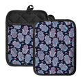 Boho Hamsa Pattern Print Pot Holders With Pocket