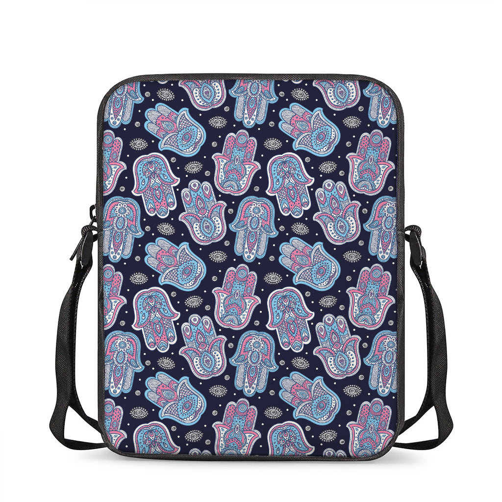 Boho Hamsa Pattern Print Rectangular Crossbody Bag