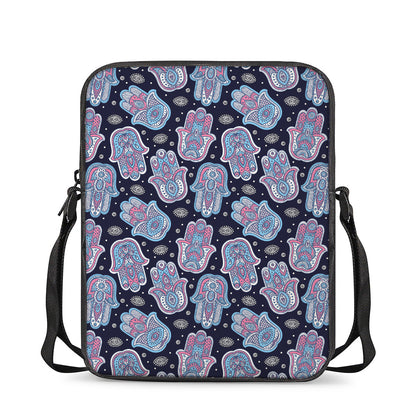 Boho Hamsa Pattern Print Rectangular Crossbody Bag