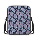 Boho Hamsa Pattern Print Rectangular Crossbody Bag