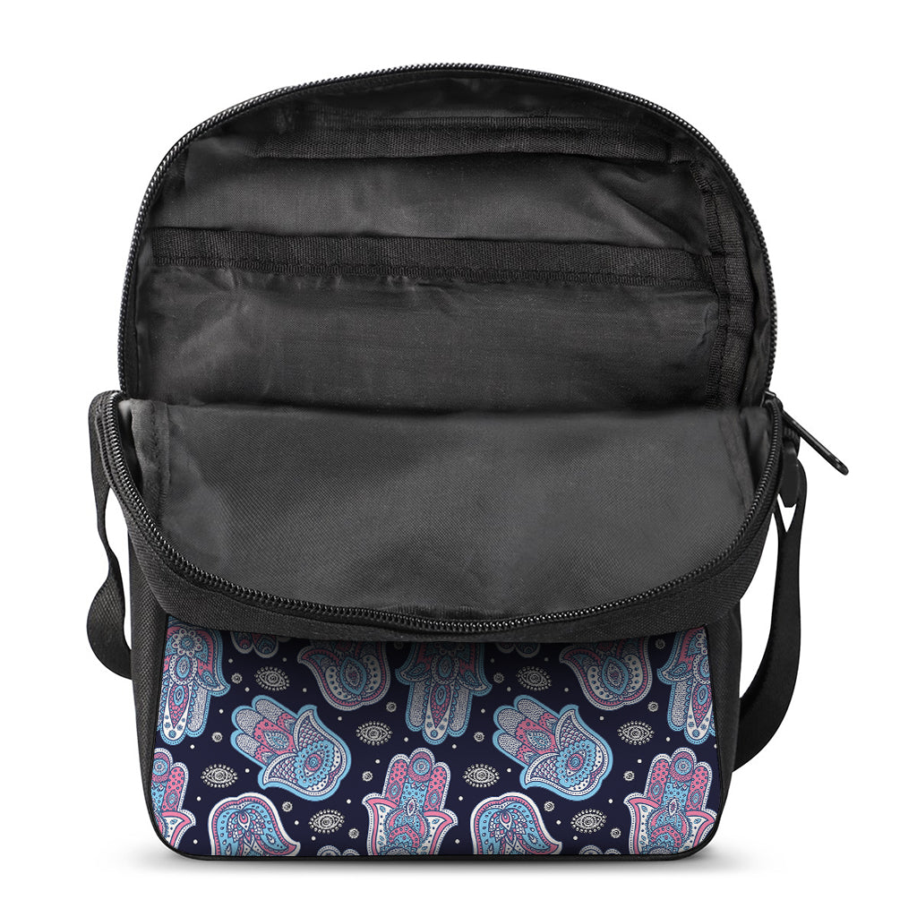 Boho Hamsa Pattern Print Rectangular Crossbody Bag