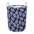 Boho Hamsa Pattern Print Round Laundry Basket