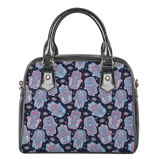 Boho Hamsa Pattern Print Shoulder Handbag