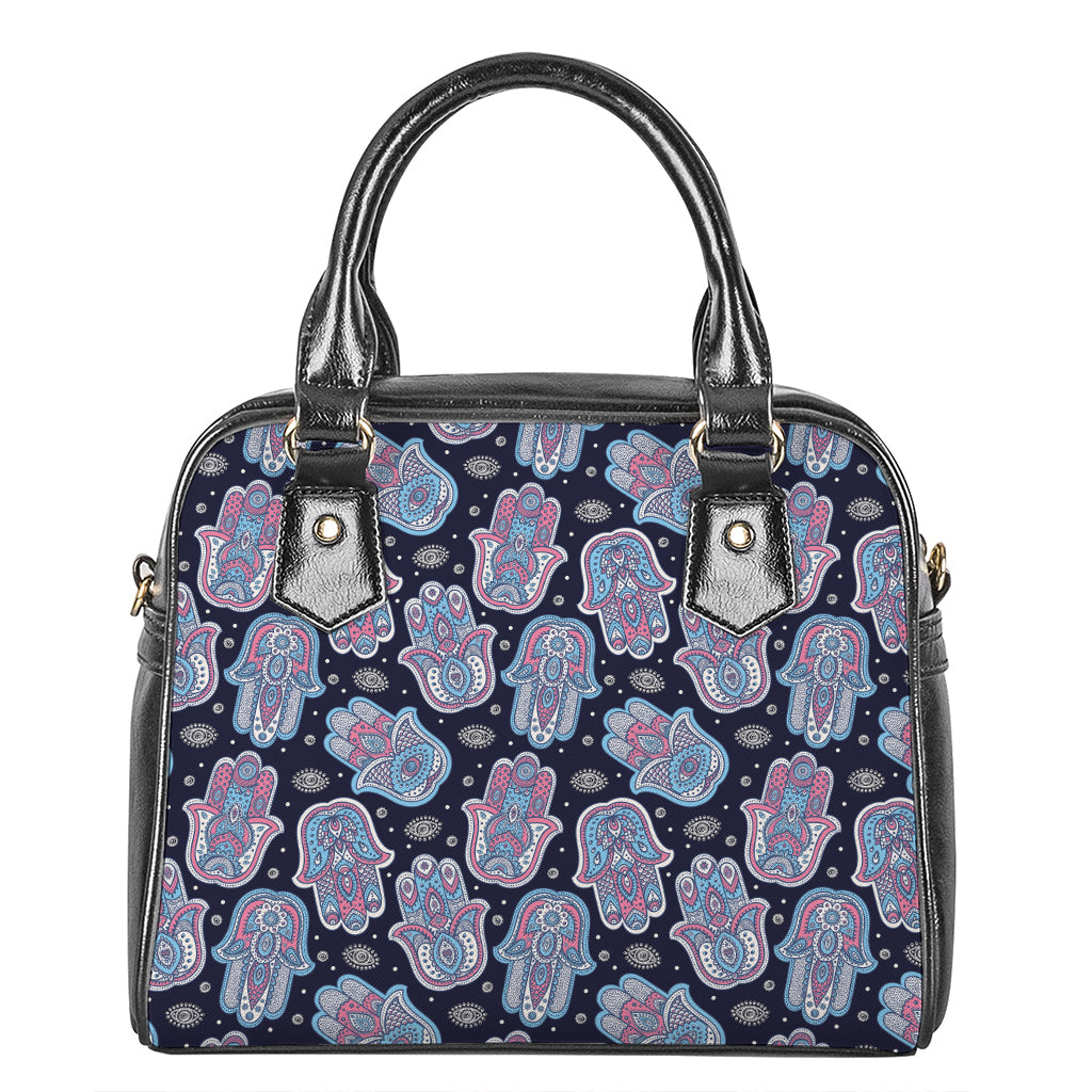 Boho Hamsa Pattern Print Shoulder Handbag