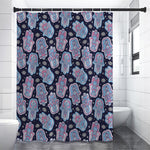 Boho Hamsa Pattern Print Shower Curtain