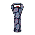 Boho Hamsa Pattern Print Single Neoprene Wine Tote
