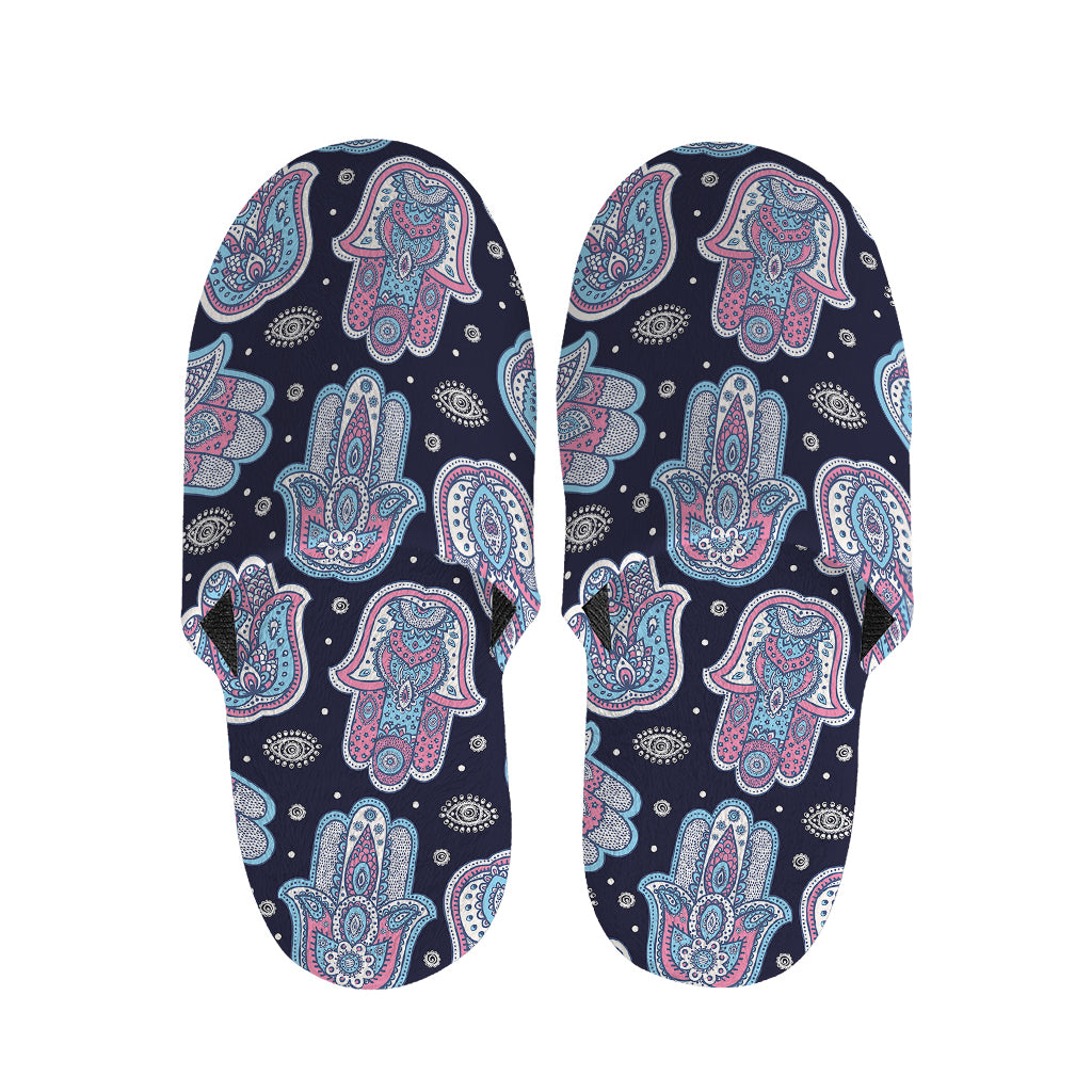 Boho Hamsa Pattern Print Slippers