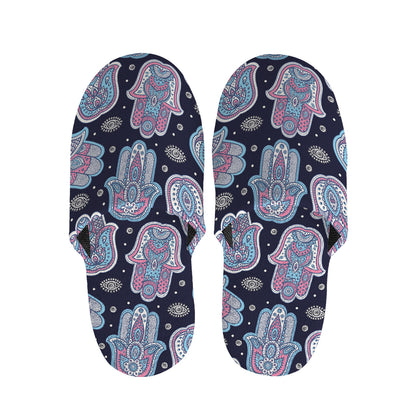 Boho Hamsa Pattern Print Slippers