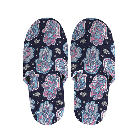 Boho Hamsa Pattern Print Slippers