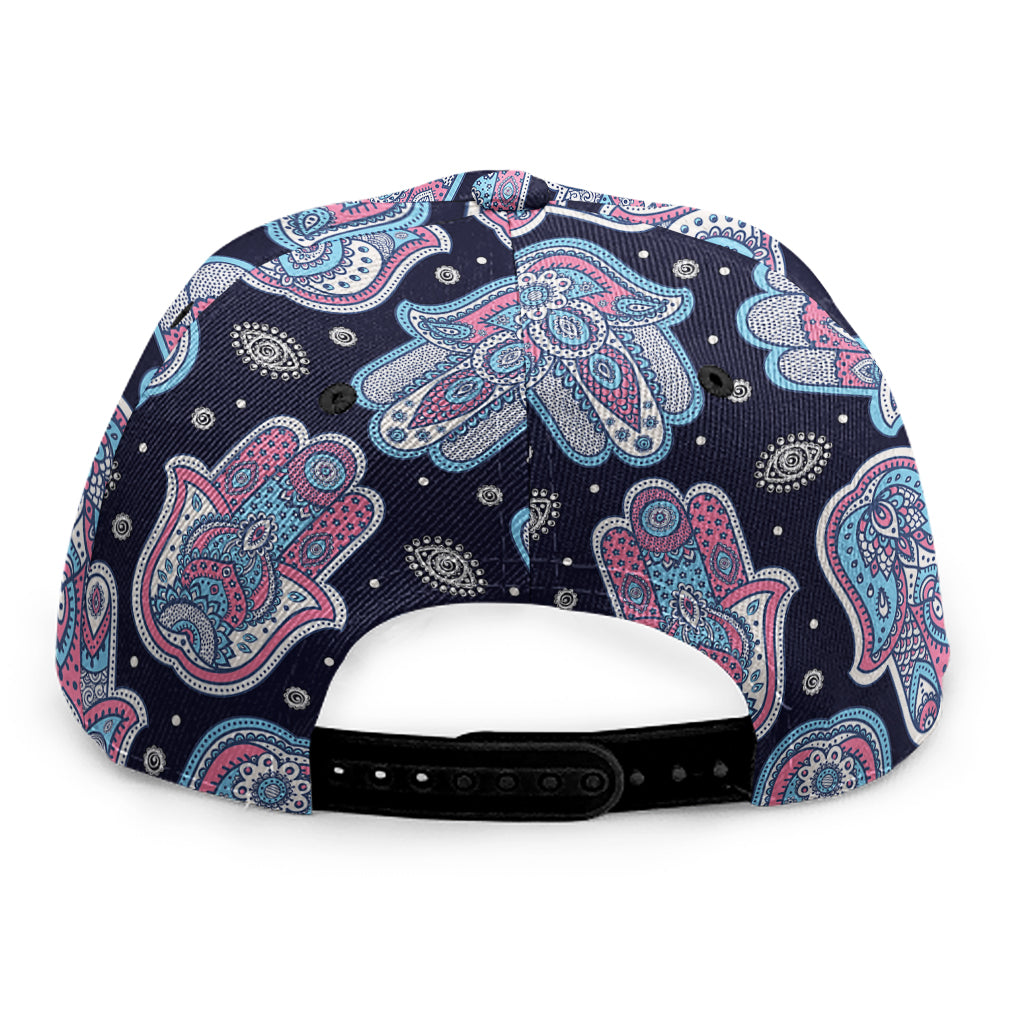 Boho Hamsa Pattern Print Snapback Cap