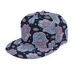 Boho Hamsa Pattern Print Snapback Cap
