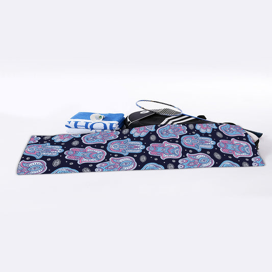 Boho Hamsa Pattern Print Sports Towel