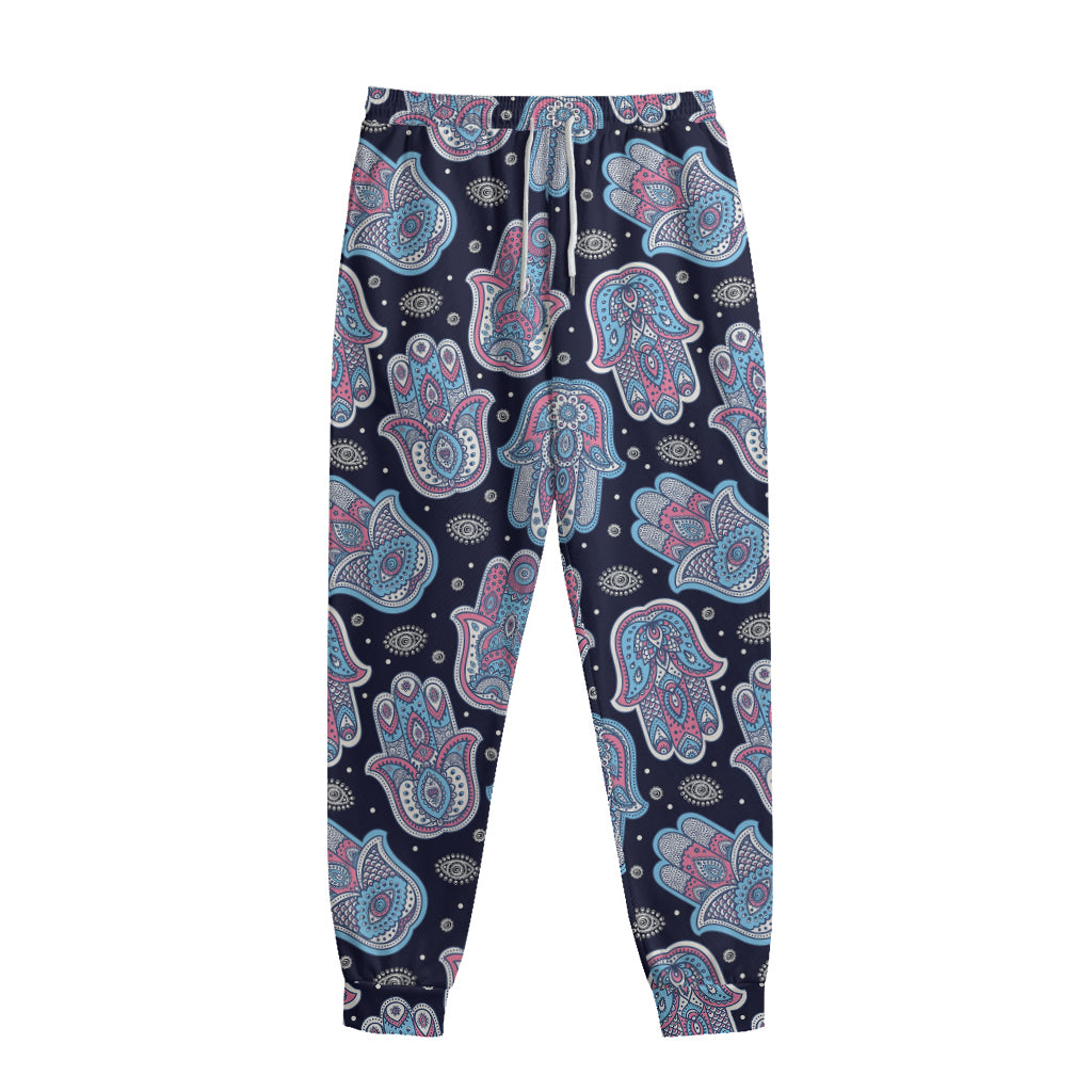 Boho Hamsa Pattern Print Sweatpants