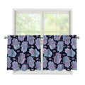 Boho Hamsa Pattern Print Tier Curtains