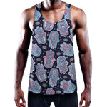 Boho Hamsa Pattern Print Training Tank Top