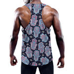 Boho Hamsa Pattern Print Training Tank Top