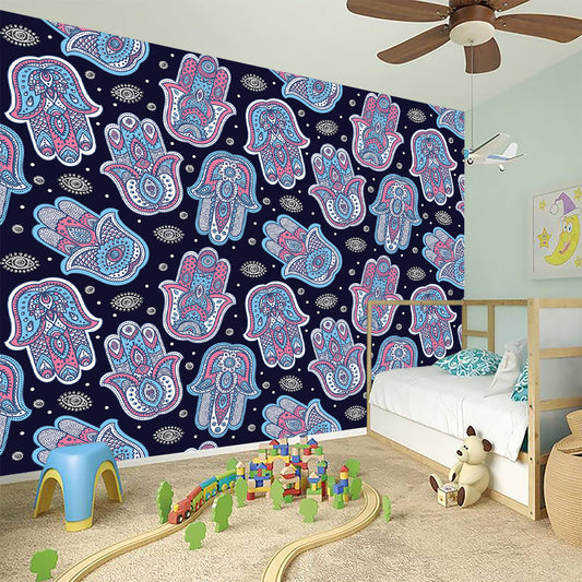 Boho Hamsa Pattern Print Wall Sticker