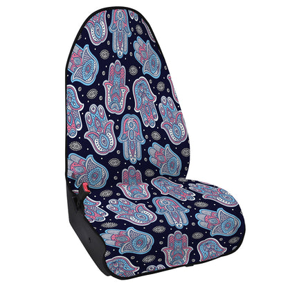 Boho Hamsa Pattern Print Waterproof Car Seat Cover