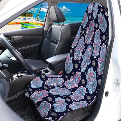 Boho Hamsa Pattern Print Waterproof Car Seat Cover