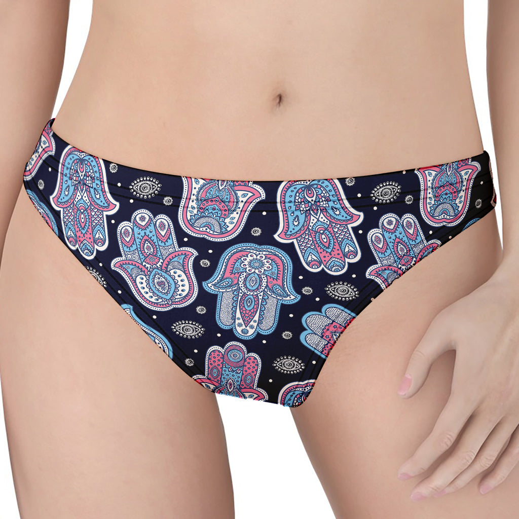 Boho Hamsa Pattern Print Women's Thong