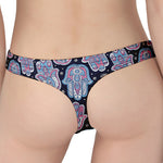 Boho Hamsa Pattern Print Women's Thong