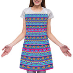 Boho Indian Lotus Pattern Print Adjustable Apron