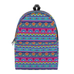 Boho Indian Lotus Pattern Print Backpack
