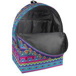 Boho Indian Lotus Pattern Print Backpack