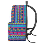 Boho Indian Lotus Pattern Print Backpack