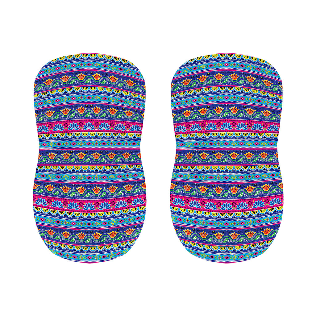 Boho Indian Lotus Pattern Print Bar Stool Covers