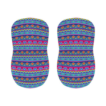 Boho Indian Lotus Pattern Print Bar Stool Covers
