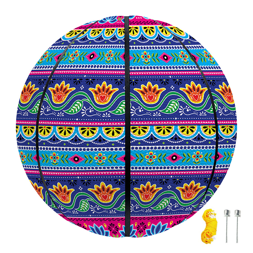Boho Indian Lotus Pattern Print Basketball
