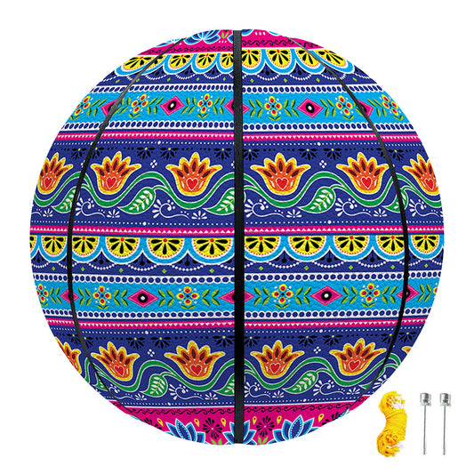 Boho Indian Lotus Pattern Print Basketball