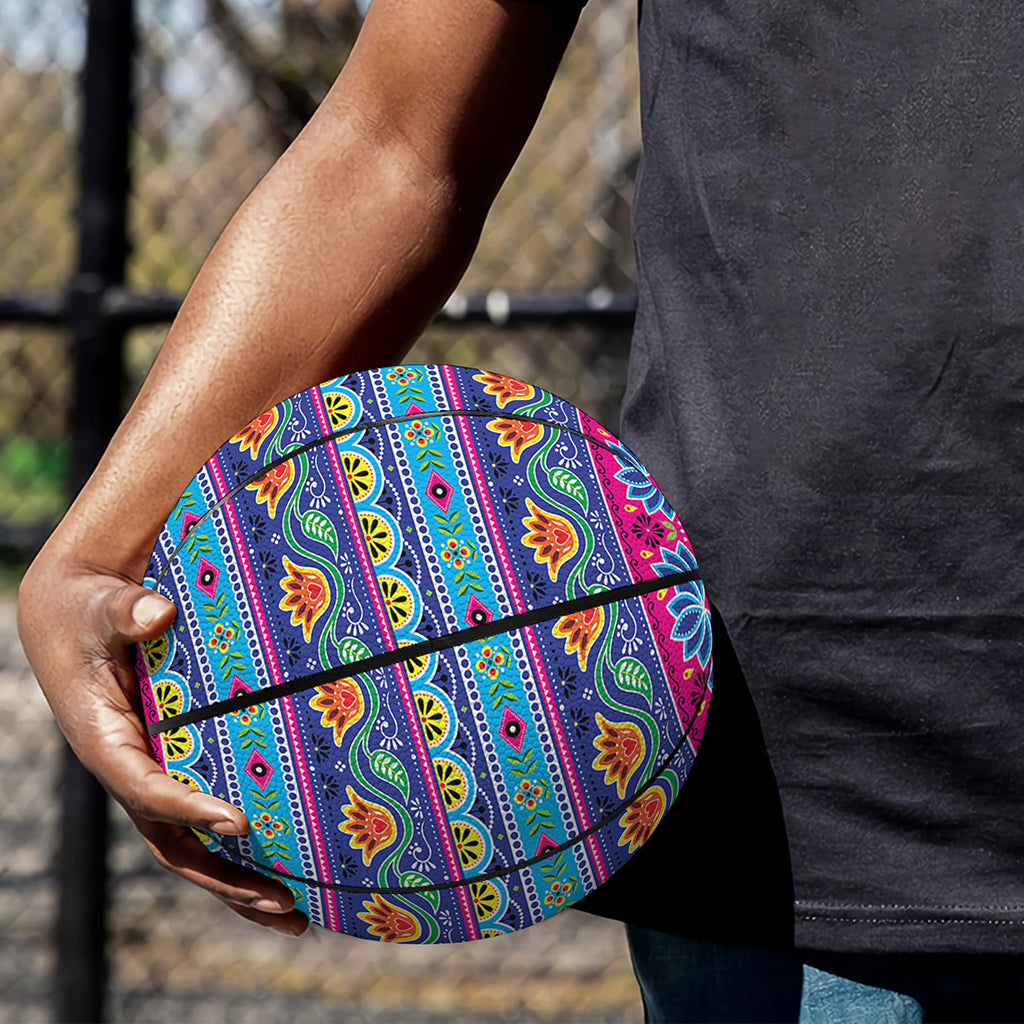 Boho Indian Lotus Pattern Print Basketball