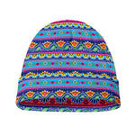 Boho Indian Lotus Pattern Print Beanie