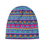 Boho Indian Lotus Pattern Print Beanie